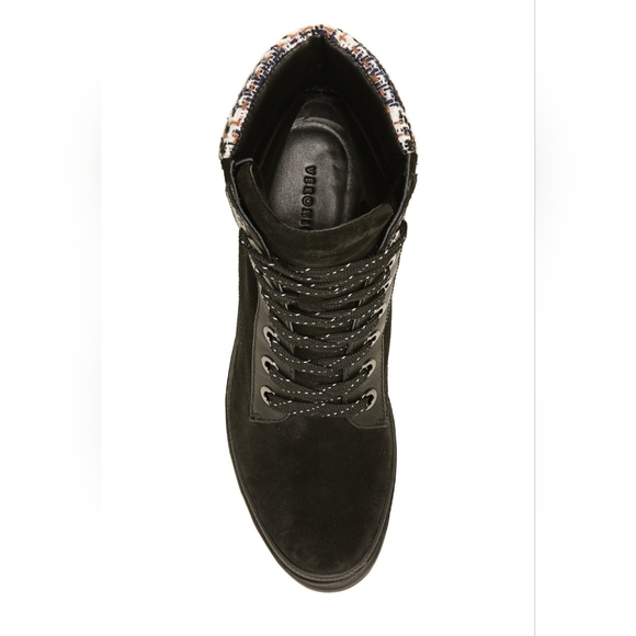 NWOT Veronica Beard Westport Water Resistant Black Suede Boots - Size 10 - Picture 13 of 14